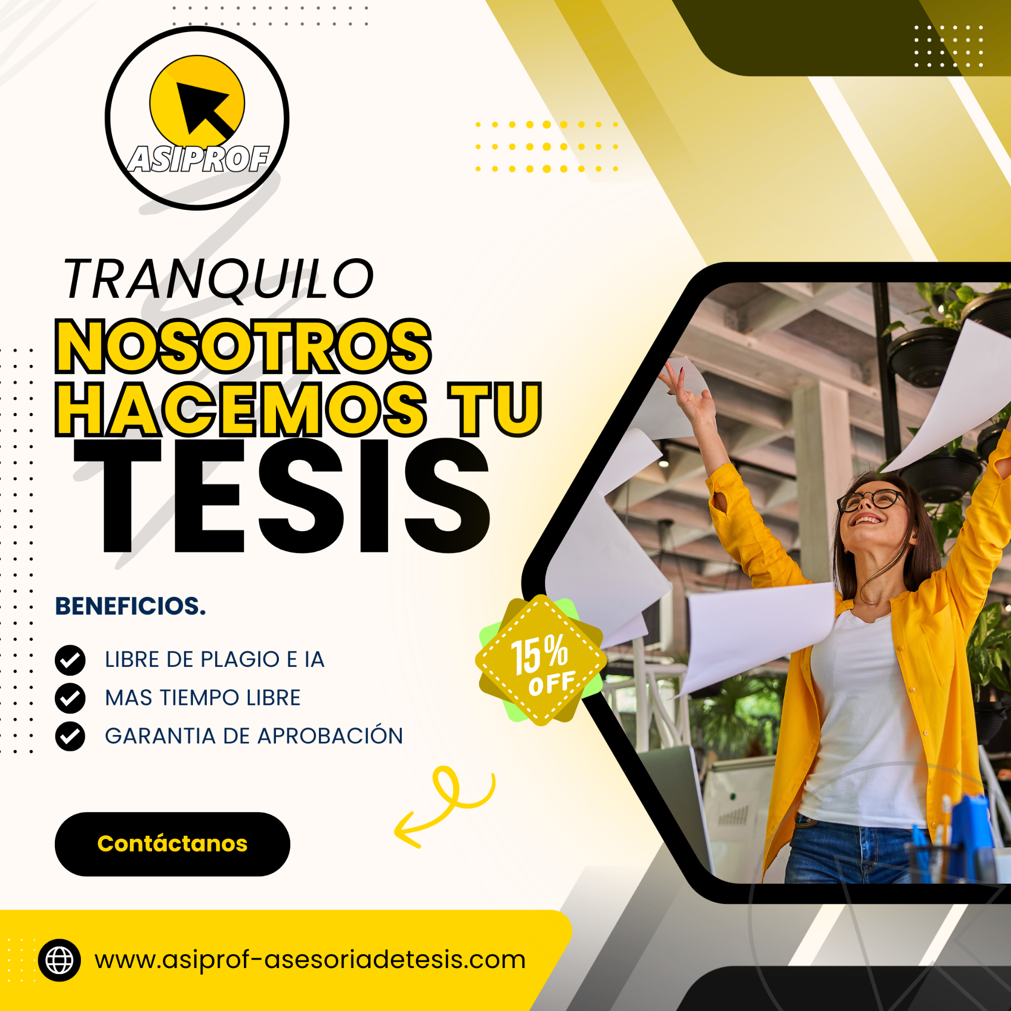 Tesis y Proyectos Académicos Colombia Facebook ad: Chatea con nosotros