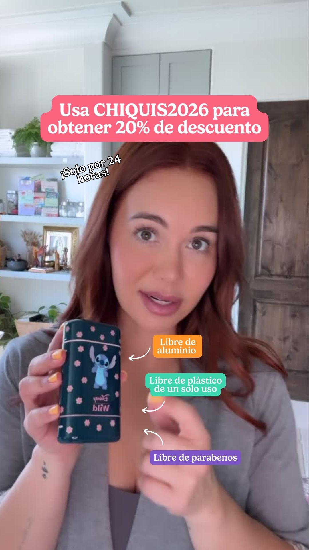 Wild Facebook ad: Usa mi código CHIQUIS2026 para un 20% de descuento en Wild!