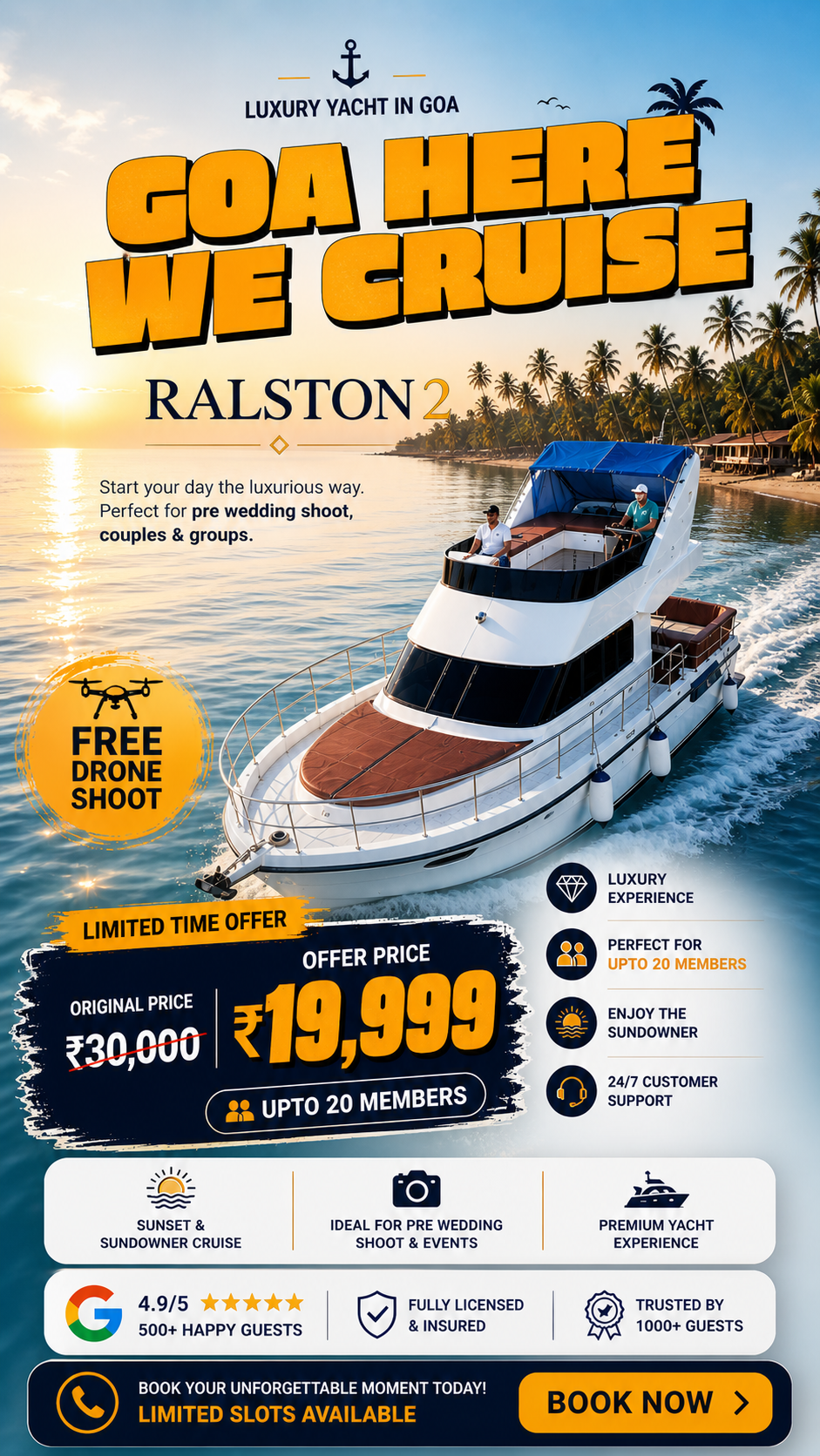Yacht Club India Facebook ad: Chat with us