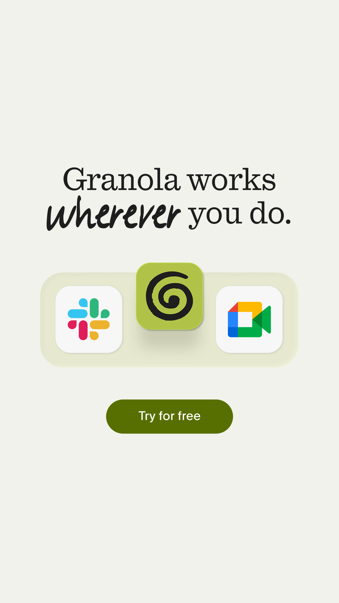 Granola ai Facebook ad