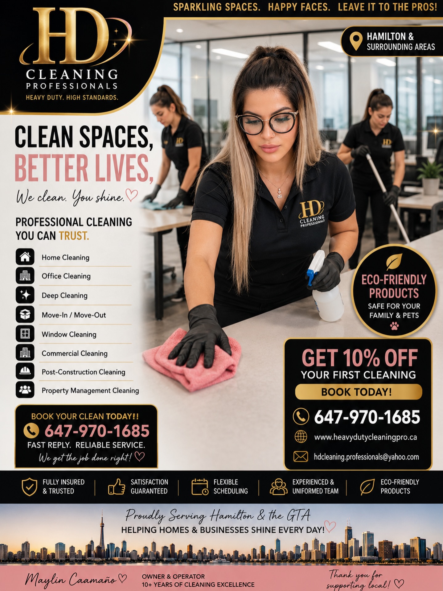 HD Cleaning Professionals Hamilton Facebook ad