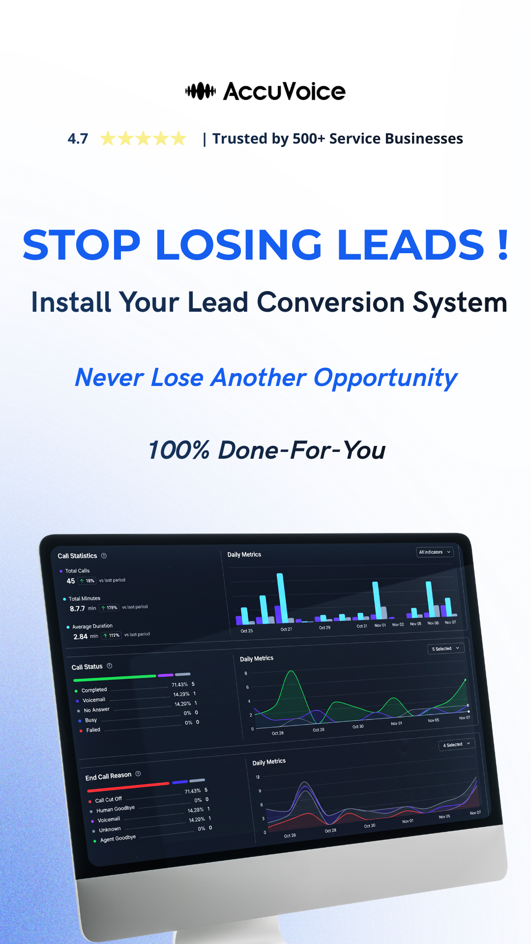 AccuVoice Facebook ad from Jun 4, 2026