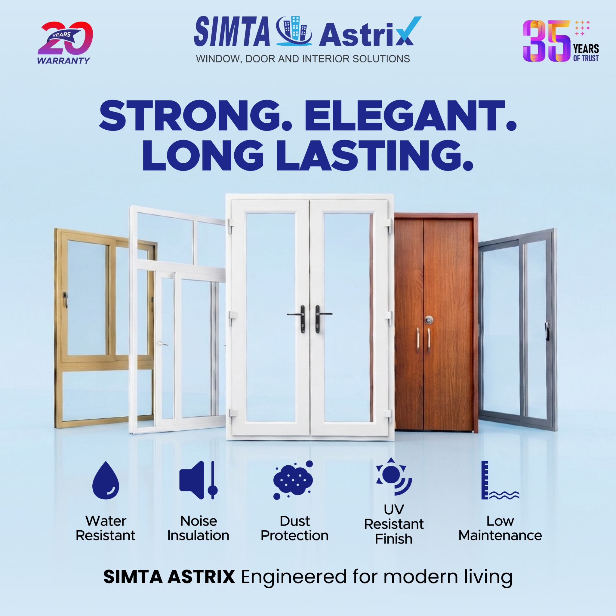 Simta Astrix Facebook ad: India’s High Performance uPVC Windows & Doors
