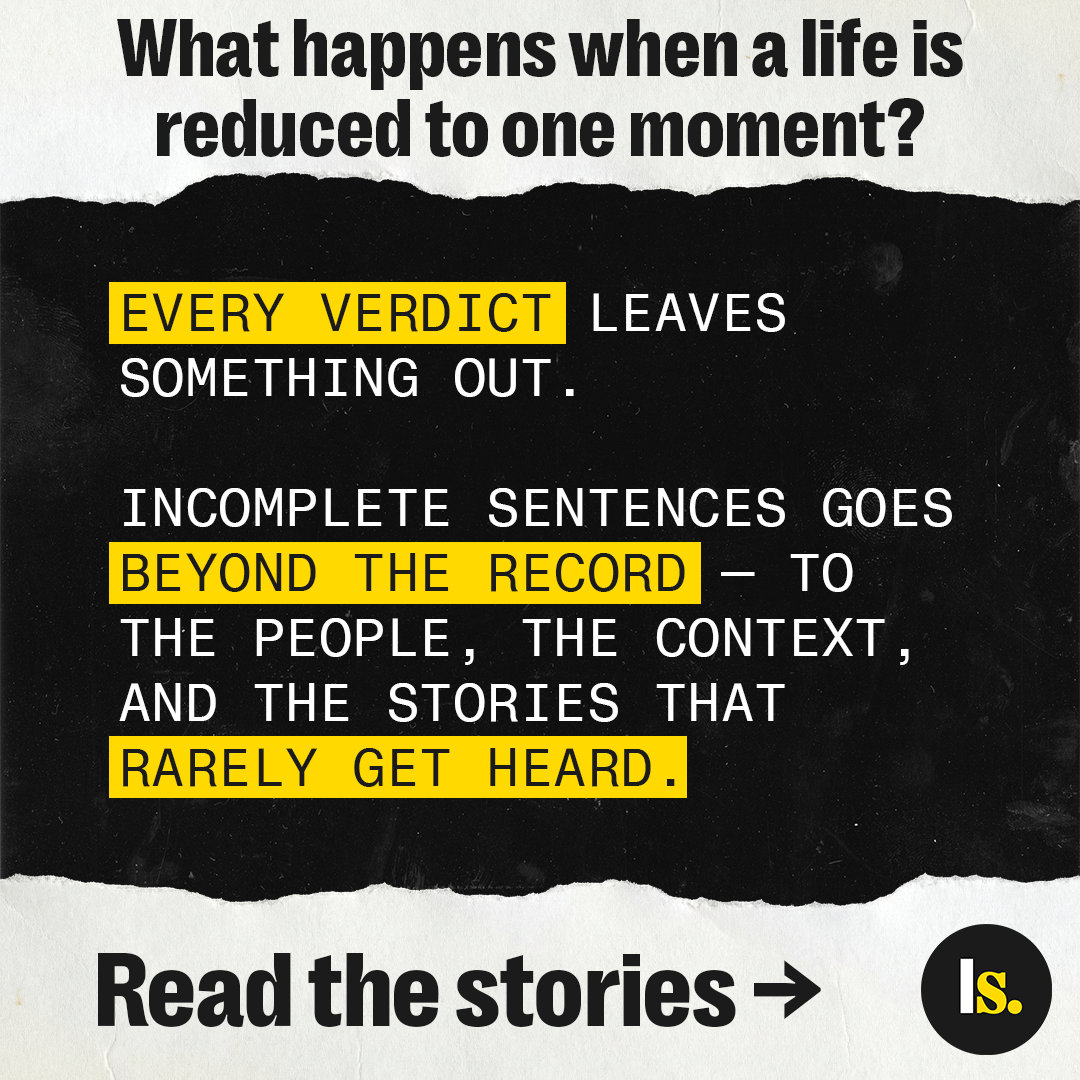 Incomplete Sentences Facebook ad: Every Story Deserves To Be Heard