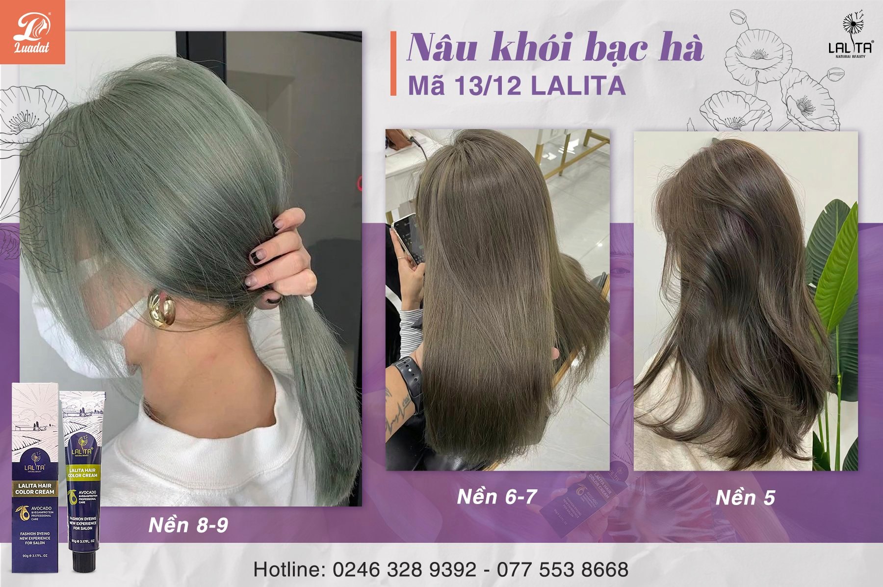 Mỹ Phẩm Tóc Lụa Đạt Facebook ad: CHỈ 1 TUÝP THUỐC NHUỘM ĐƯỢC 3 MÀU…