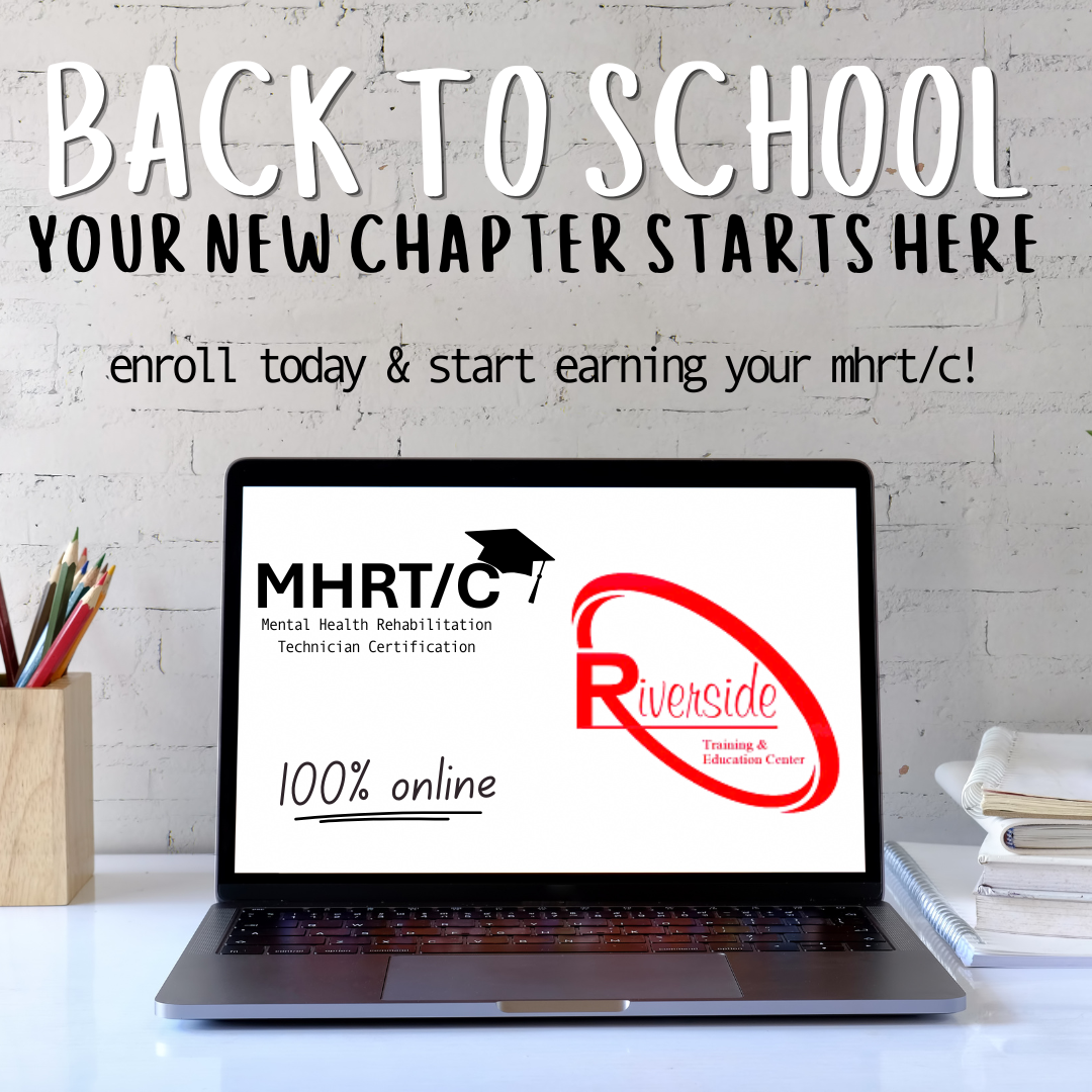 Riverside Training & Education Center Facebook ad: Get MHRT/c Certified with Riverside Training & Education…