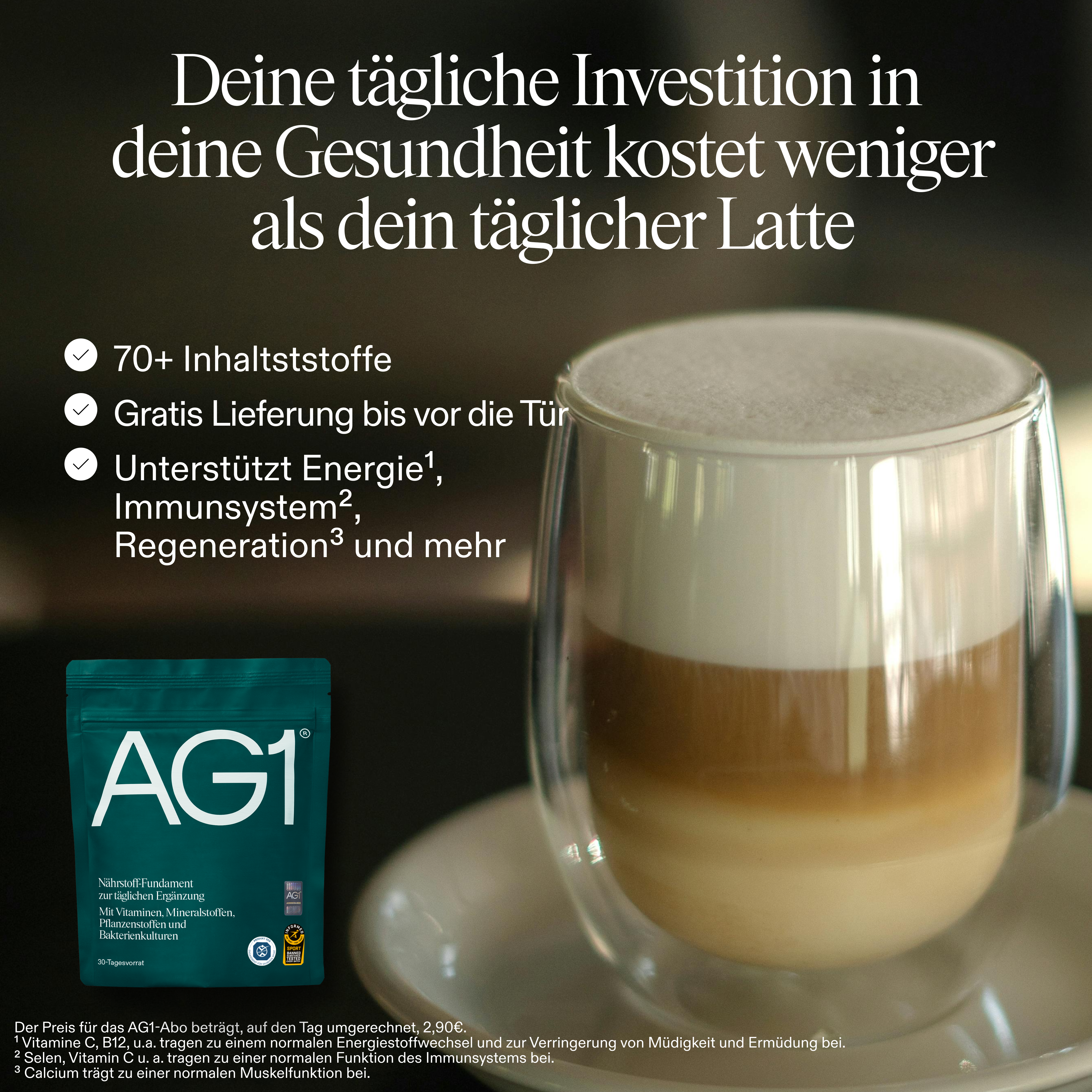AG1 Deutschland Facebook ad