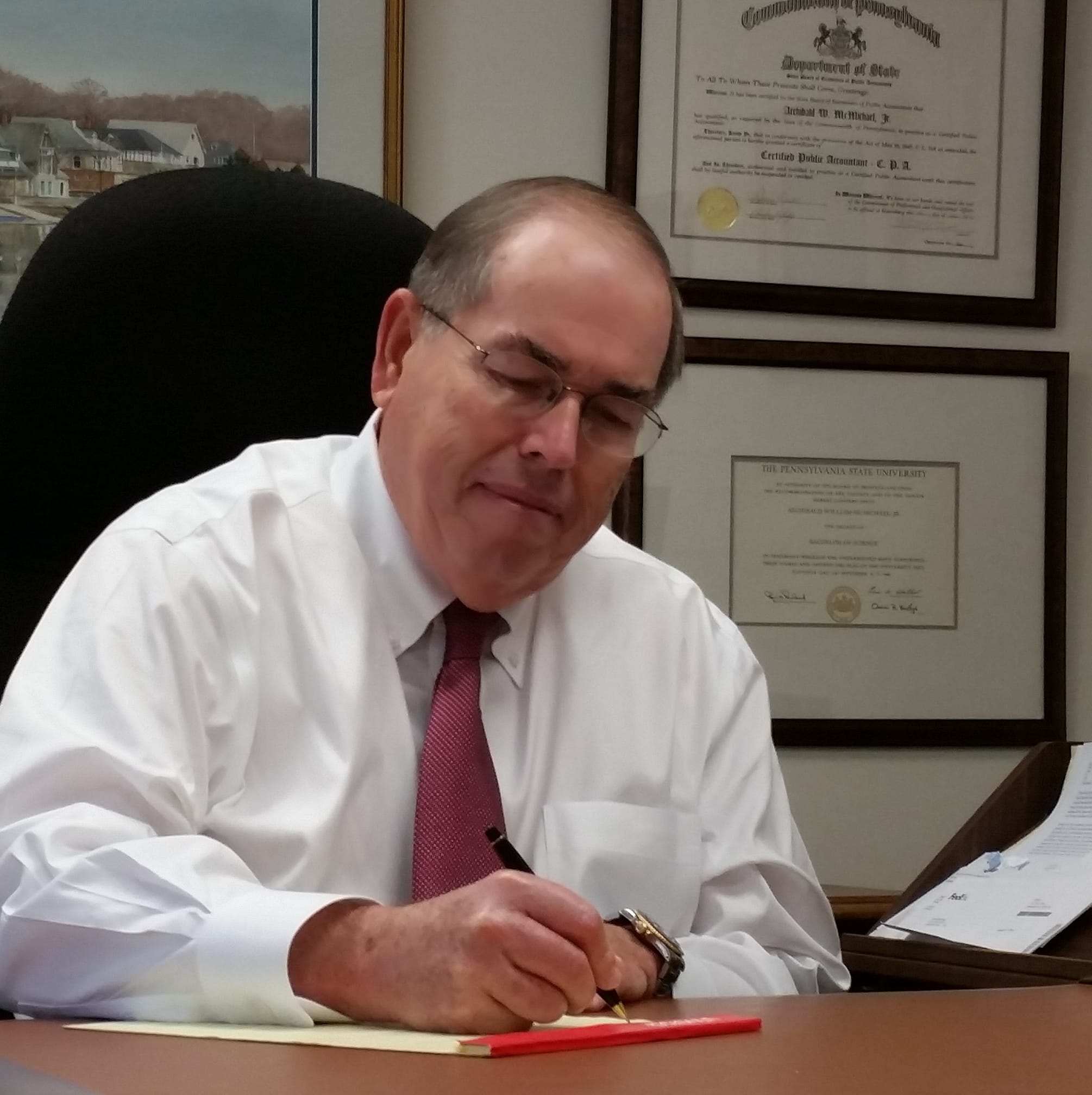 A W McMichael, CPA Facebook ad: We specialize in working with businesses, business owners…