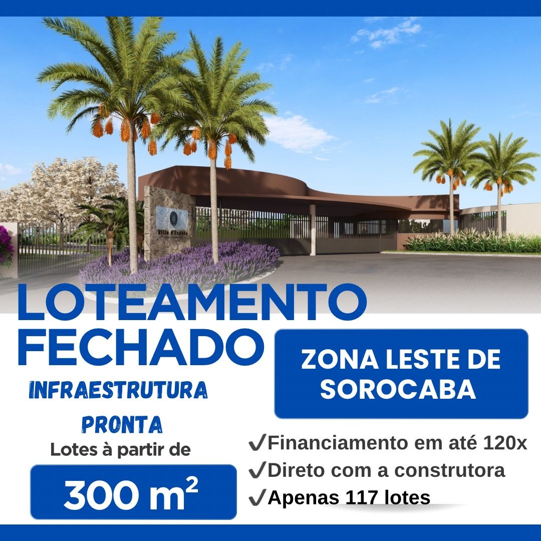 Loteamento fechado - zona leste de Sorocaba SP Facebook ad: LOTEAMENTO FECHADO NA ZONA LESTE