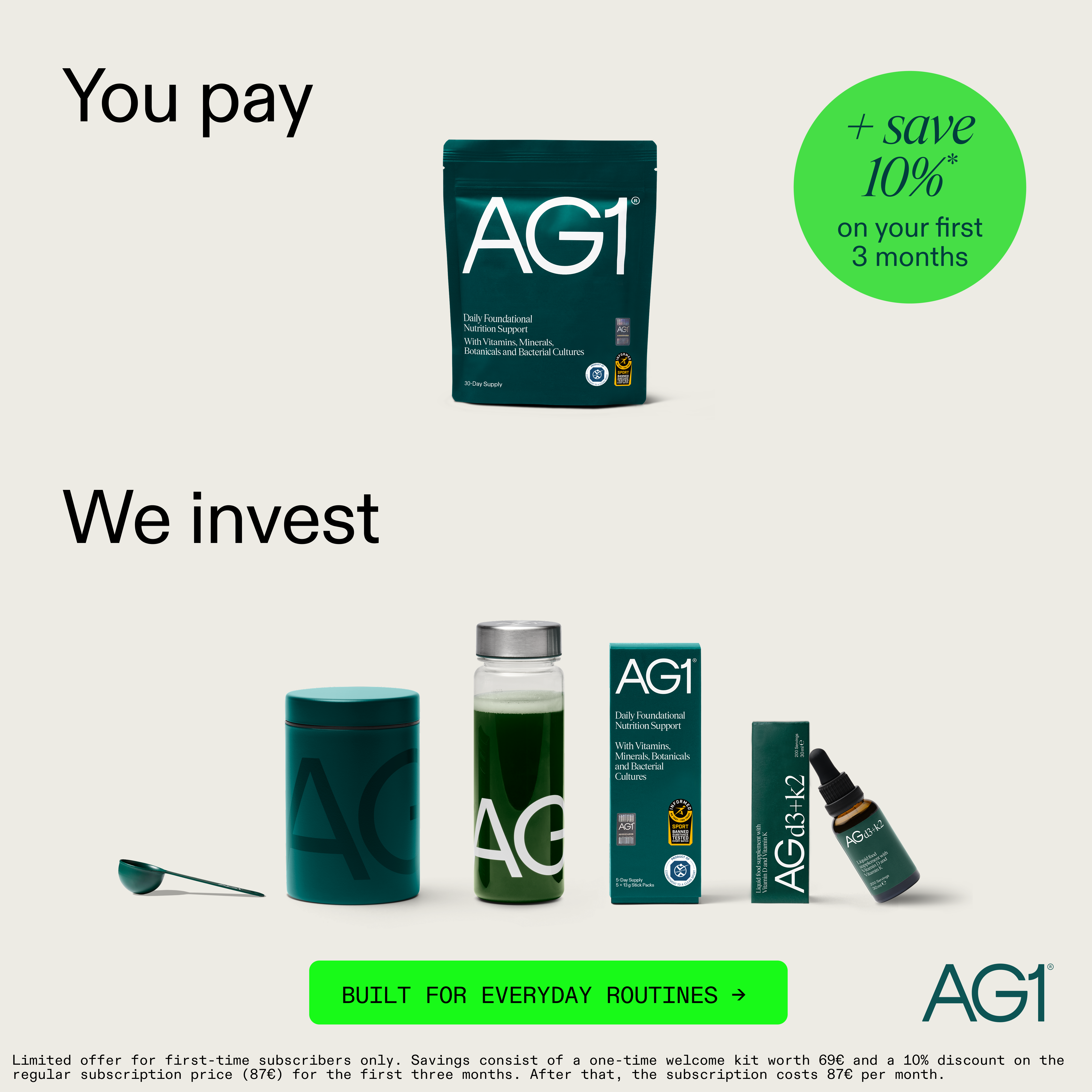 AG1 by Athletic Greens Facebook ad