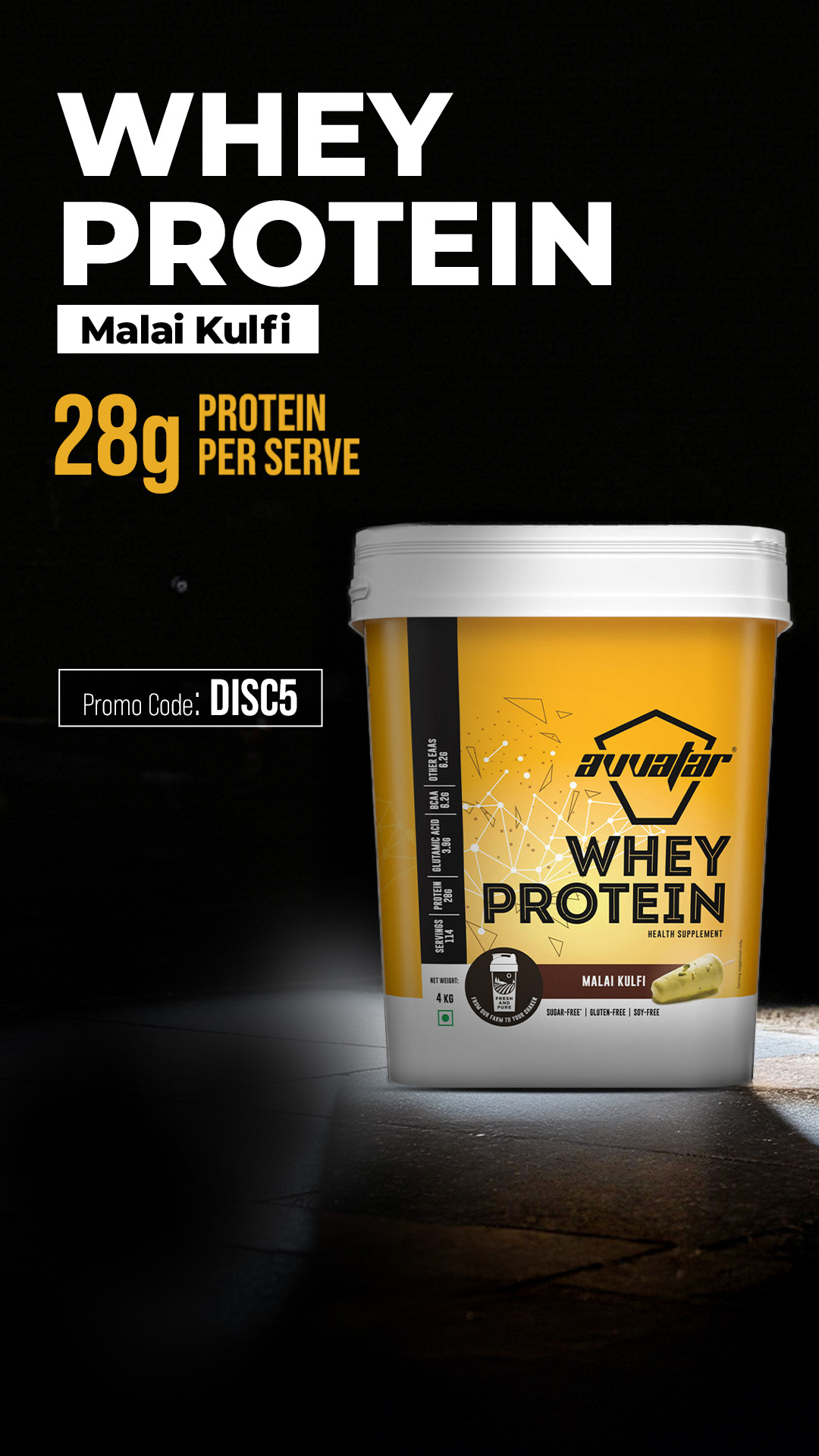 Avvatar Sports Nutrition Facebook ad