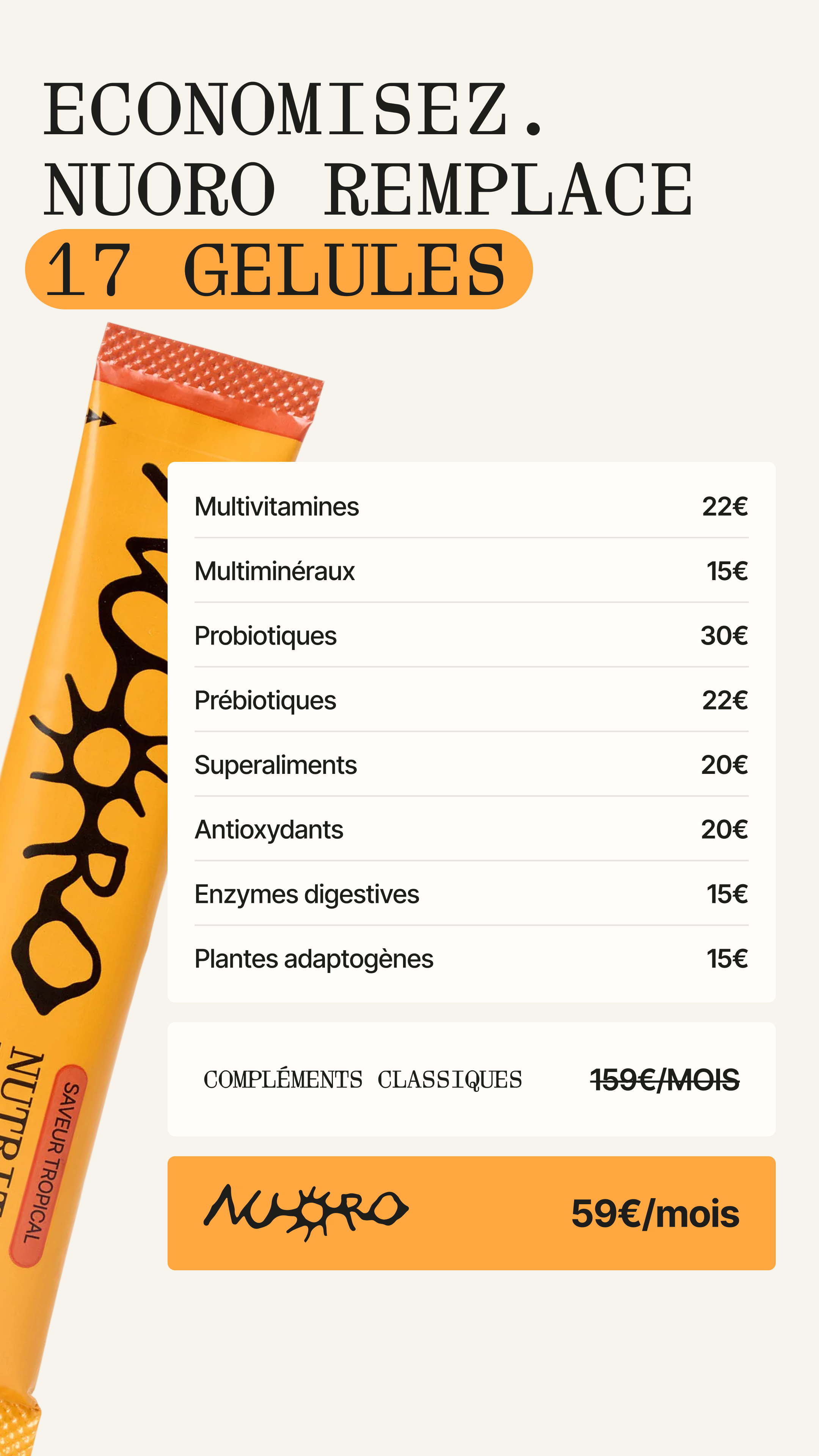 Drinknuoro Facebook ad