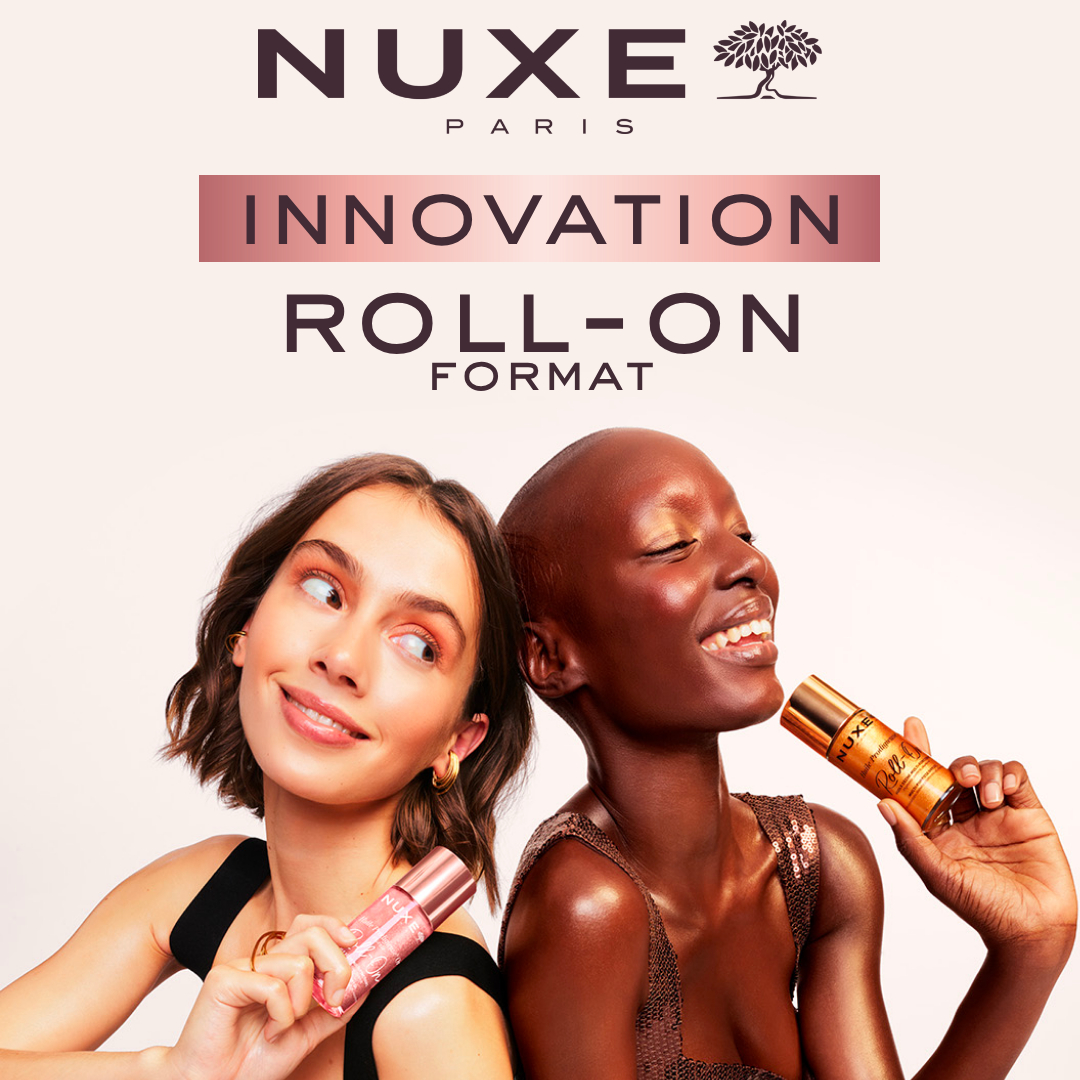 NUXE Facebook ad: Dein Lieblingsöl ab jetzt im Roll-On Format, pflegend…