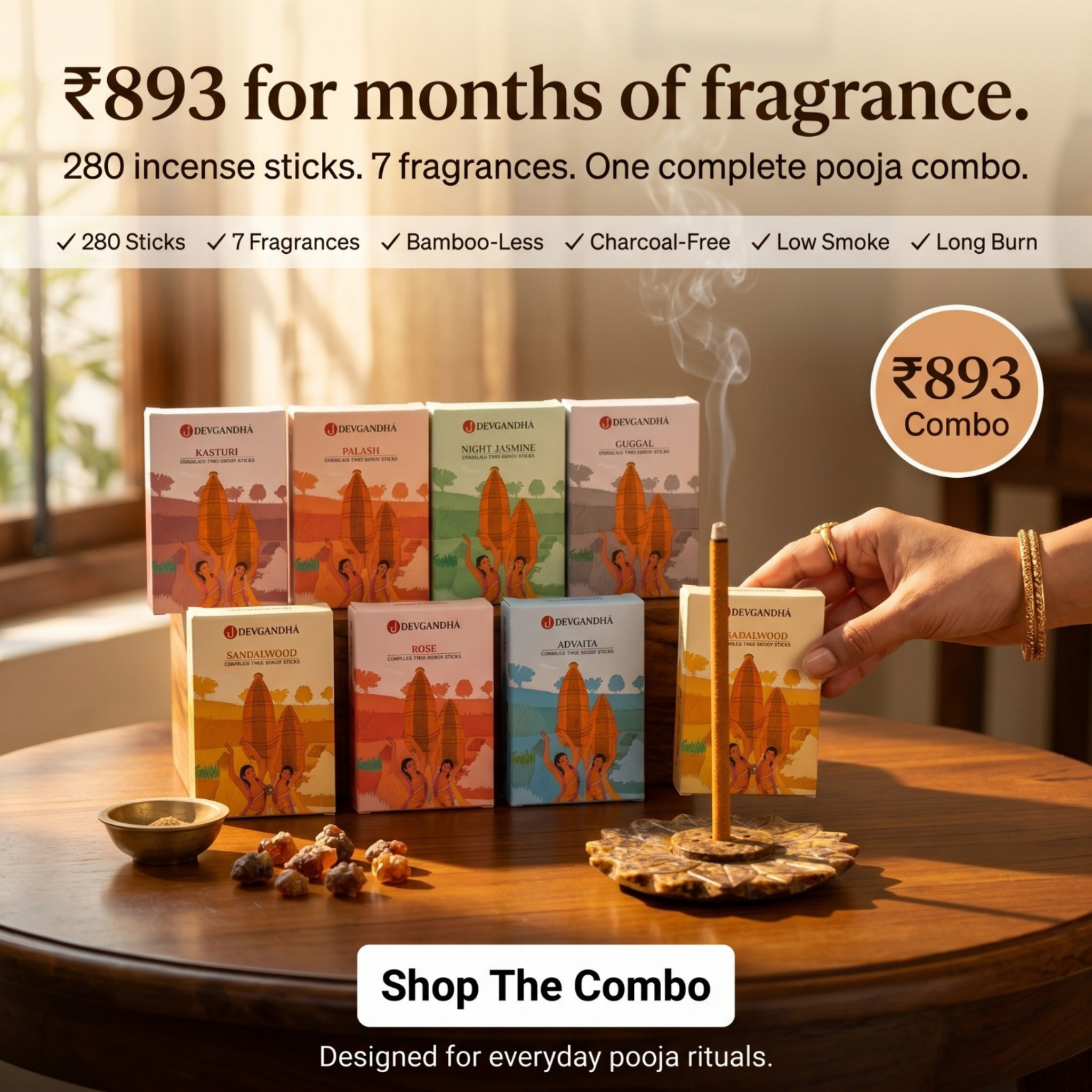 Devgandha Facebook ad: India’s Trusted Incense for Devotional Fragrance | 4.7/5…