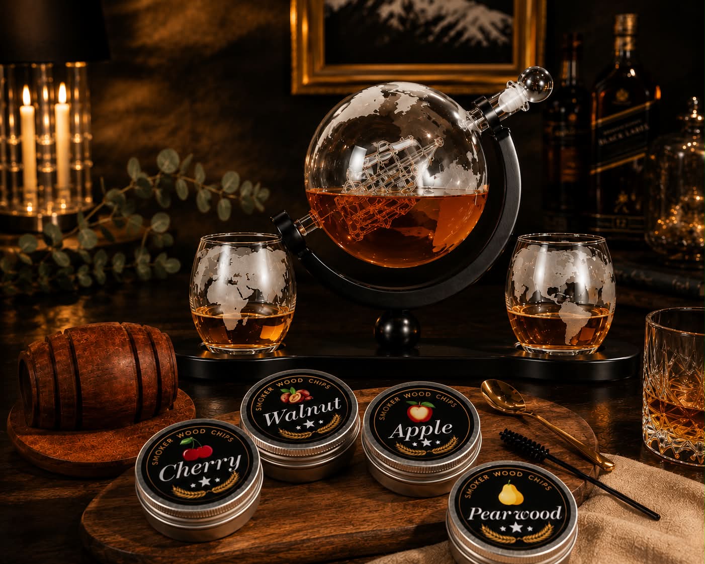 Whiskey Smoker Kit & Hookah’s - ვისკის შესაბოლი ნაკრები და ჩილიმები Facebook ad: განსხვავებულ და ორიგინალურ საჩუქარს ეძებ