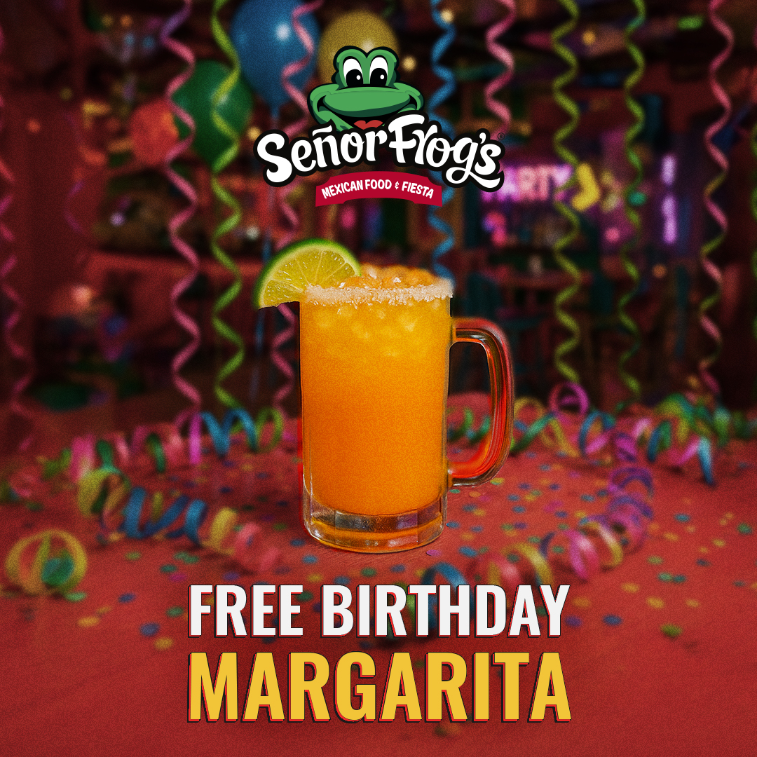 Señor Frog's Facebook ad: Get a Free Margarita!