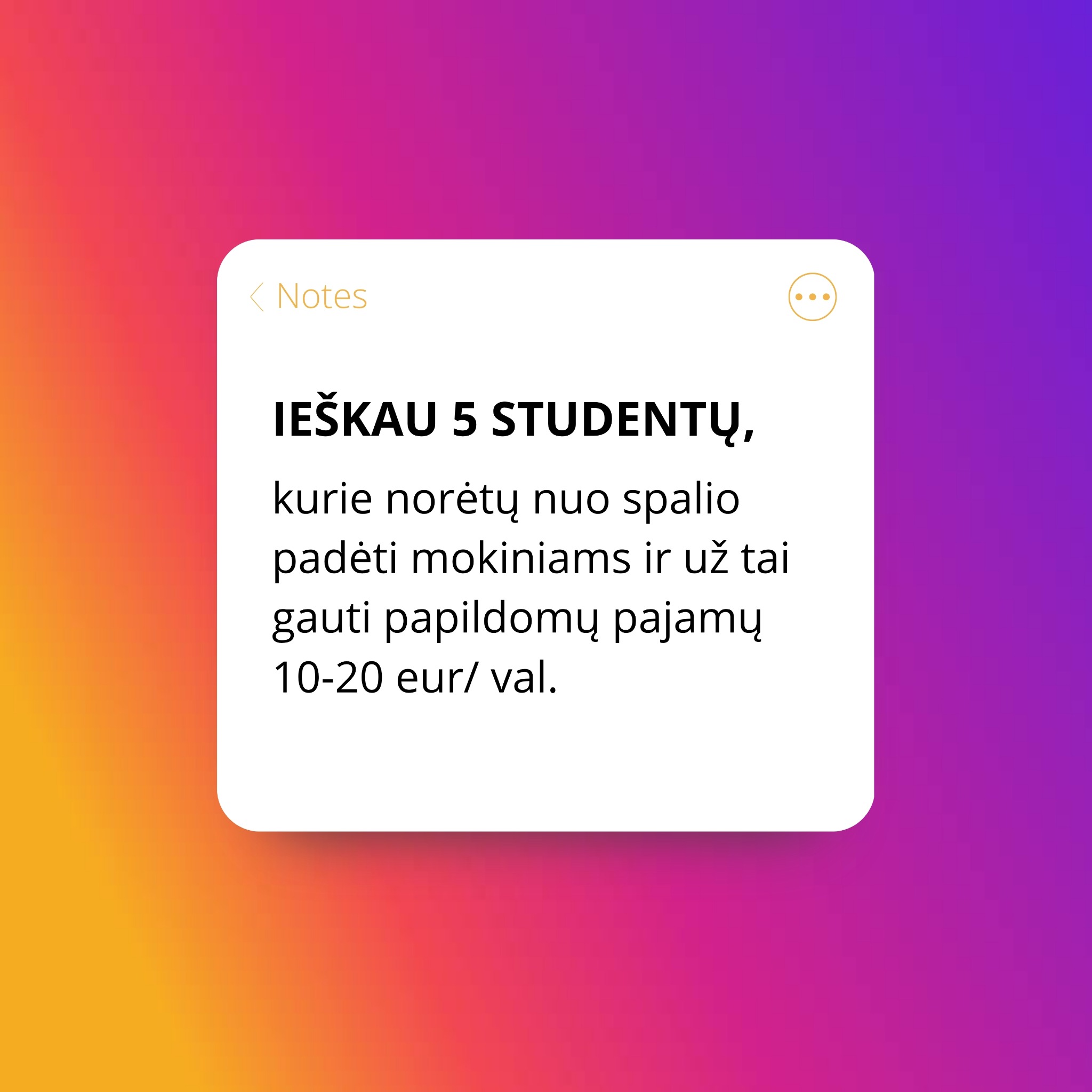Korepetitorė Julija Facebook ad: Aplikuok