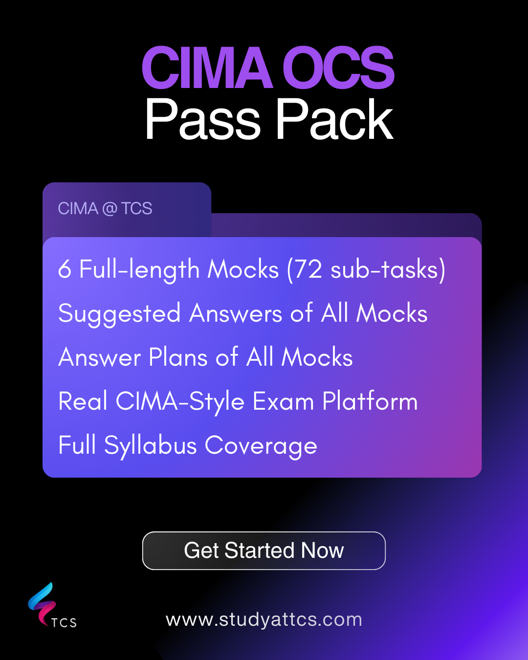 TCS Facebook ad: Struggling to pass your CIMA exams?