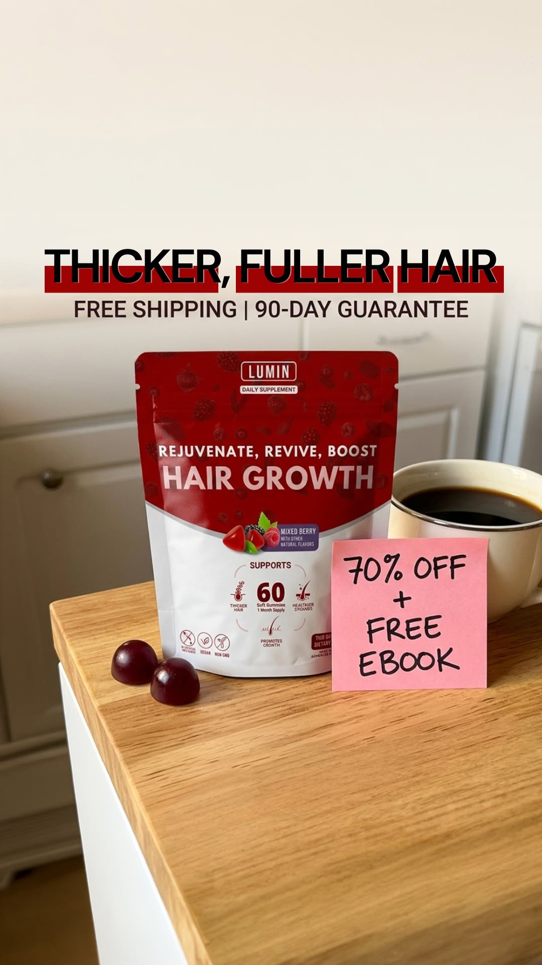 Hair Facts Facebook ad