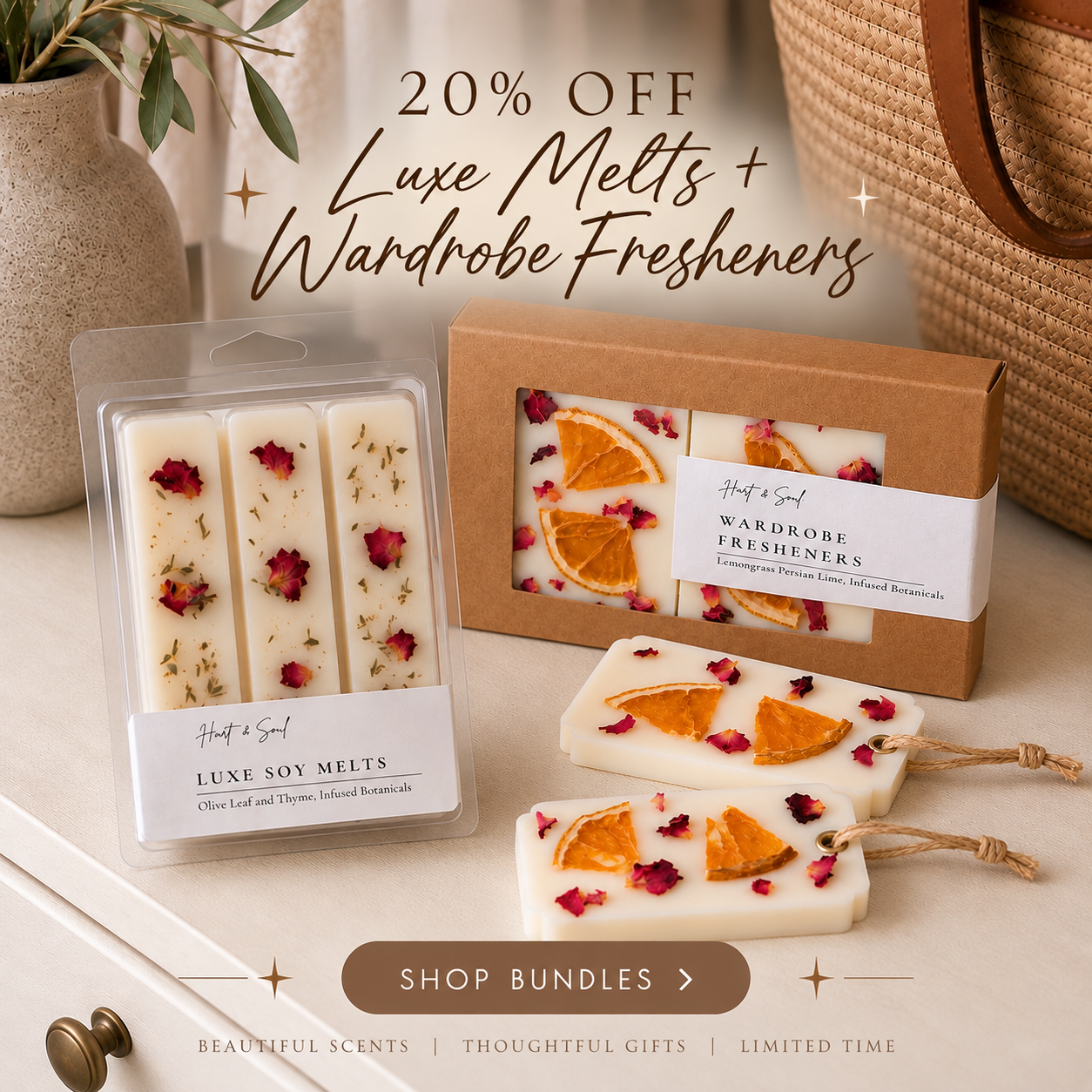 Hart & Soul Facebook ad: Shop the 20% OFF Bundles Collection now!