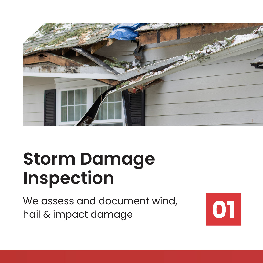 Rinaldi Roofing Facebook ad: Storm damage is stressful, your repair process shouldn’t…