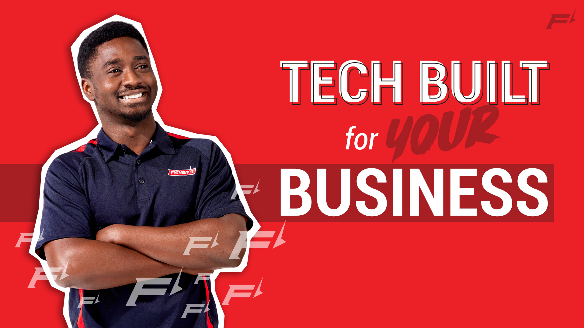 Fisher's Technology Facebook ad: Office tech, made easy.