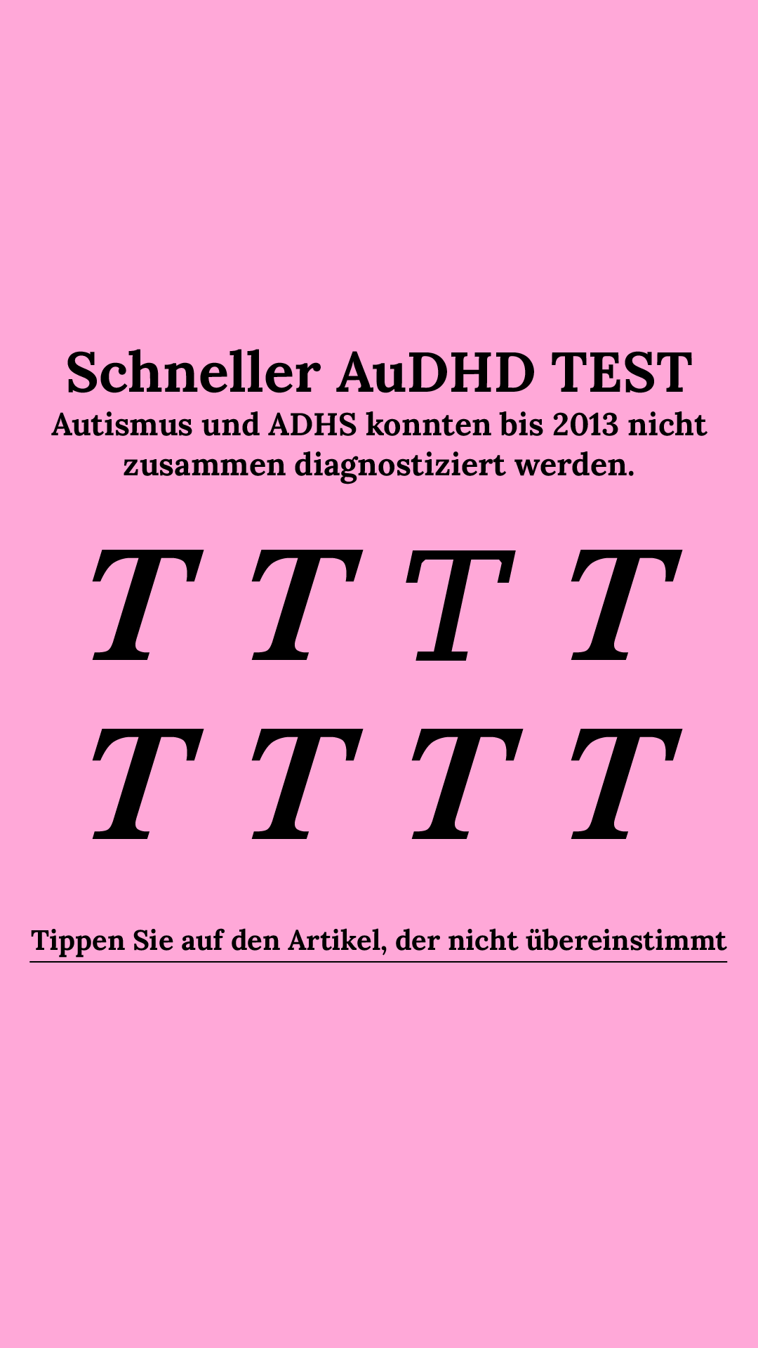 International IQ test Facebook ad