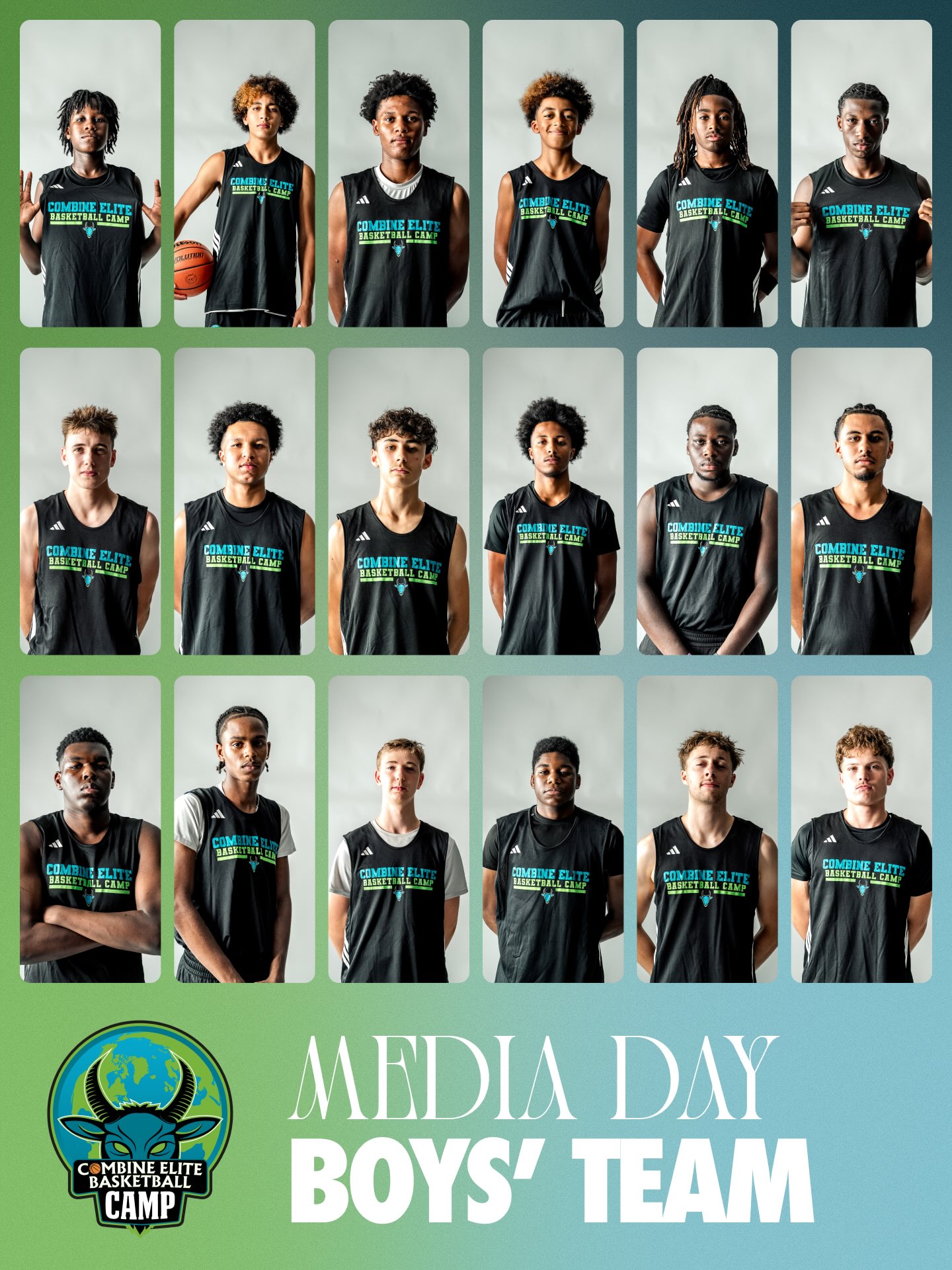 Combine Elite Basket Camp Facebook ad: Media Day vibes!