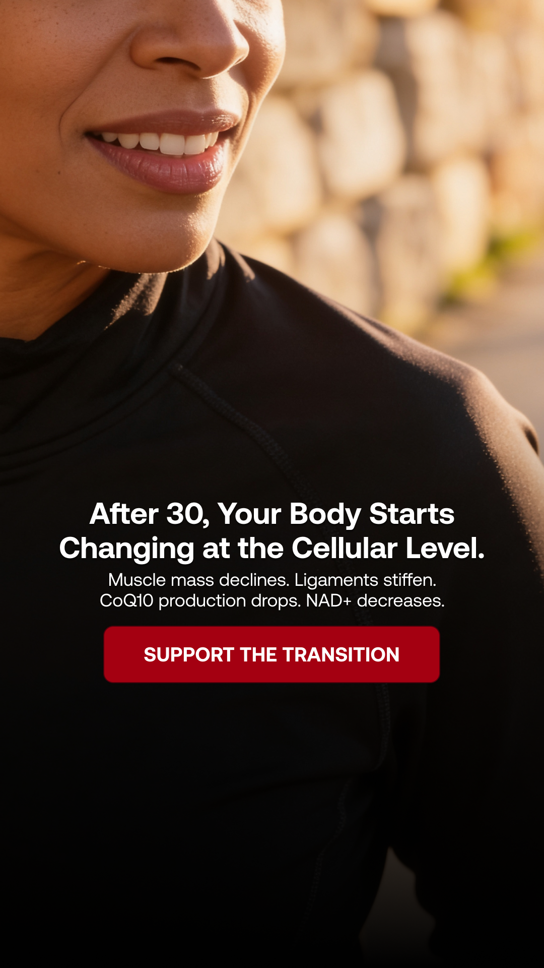 IM8 Facebook ad: Your Cells Age Daily. Act Now.