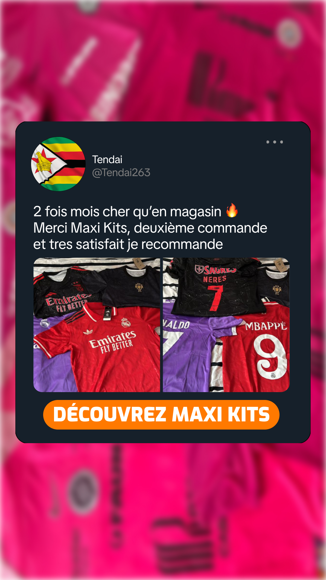 maxikits.com Facebook ad: Arrête de payer le prix fort.