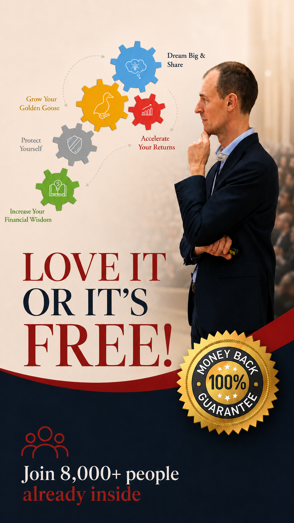 Robert Rolih Investing Education Facebook ad: 50% OFF the MMMM course (and FREE updates)