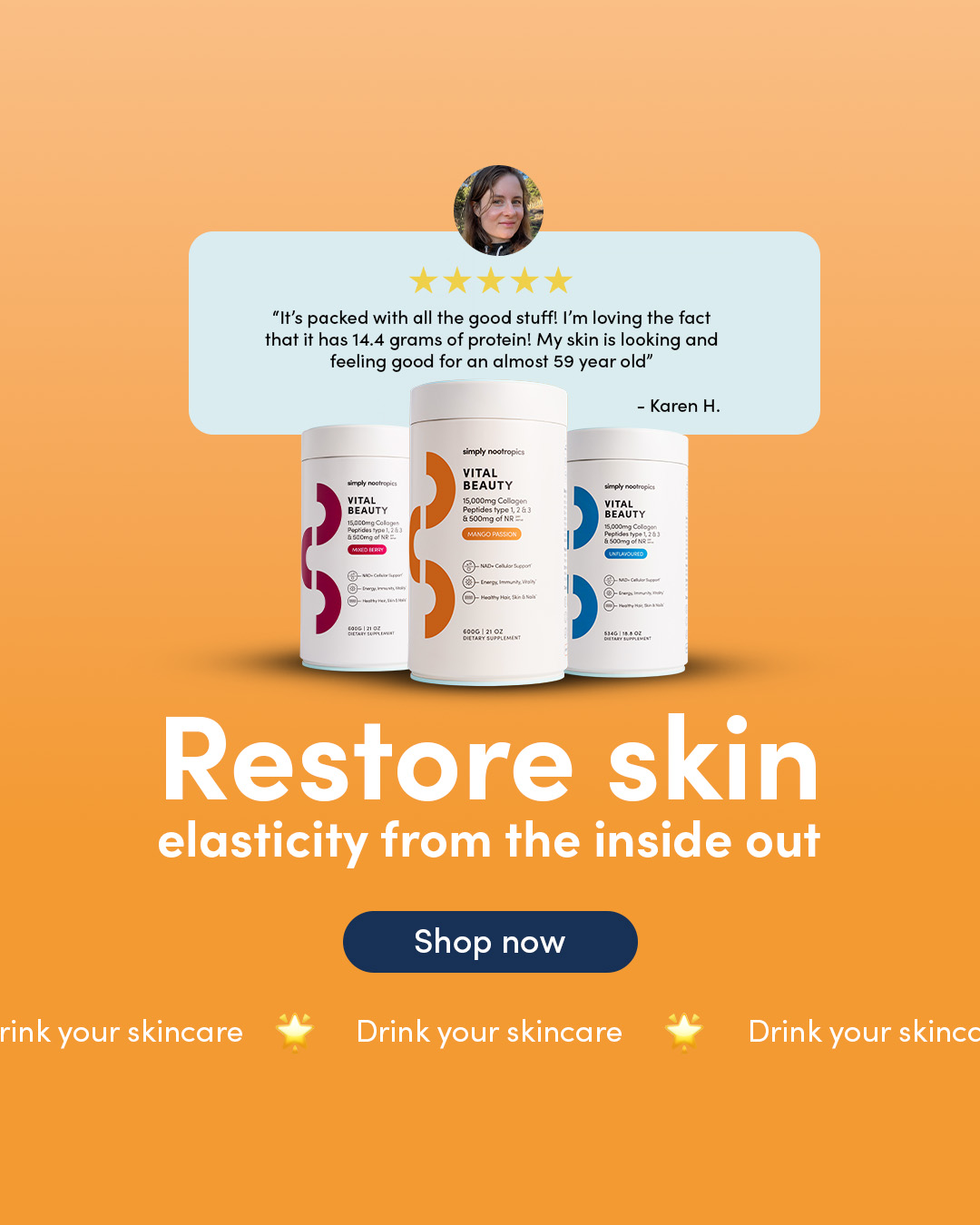 Simply Nootropics Facebook ad