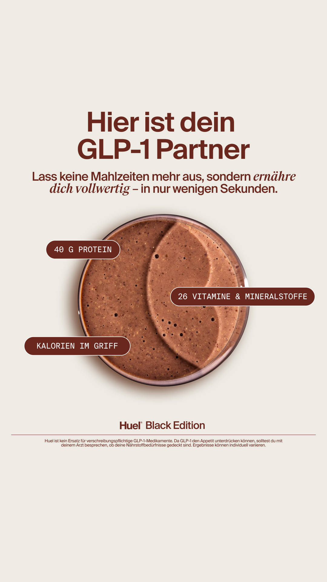 Huel Facebook ad