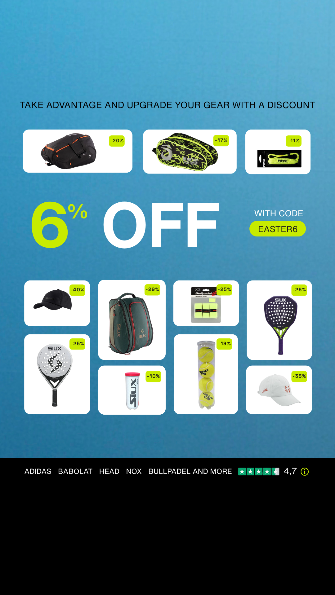 Padel Kiwi Facebook ad from Apr 14, 2026
