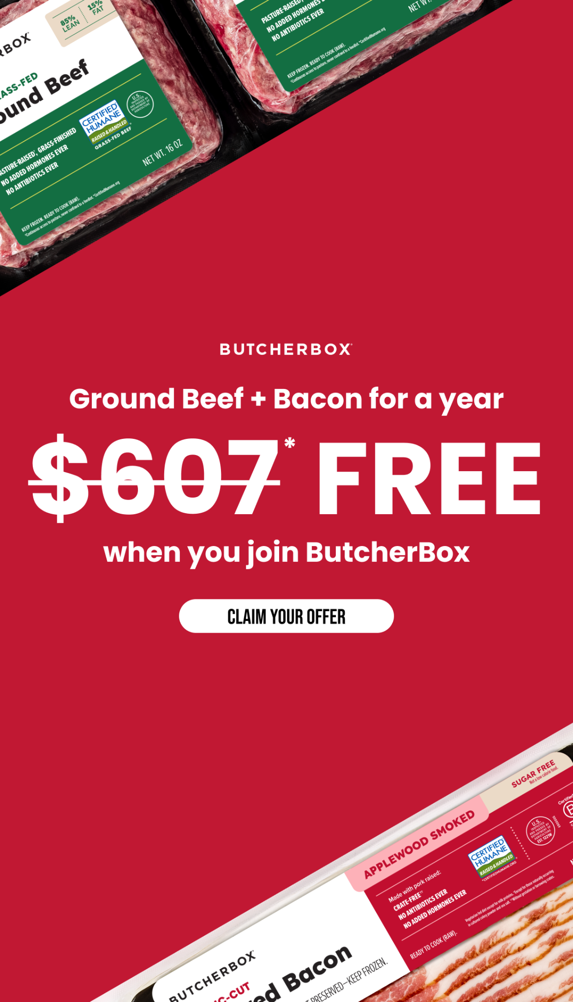 ButcherBox Facebook ad