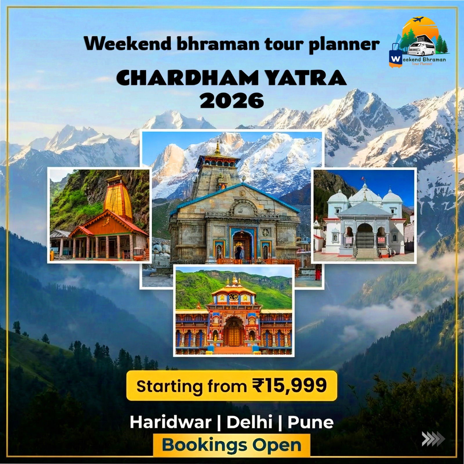 Weekend Bhraman Tour Planner Facebook ad: ๐๐ข๐ฆ๐ข๐ญ๐๐ ๐ฌ๐๐๐ญ๐ฌ ๐๐จ๐ซ ๐๐ก๐๐ซ๐๐ก๐๐ฆโฆ