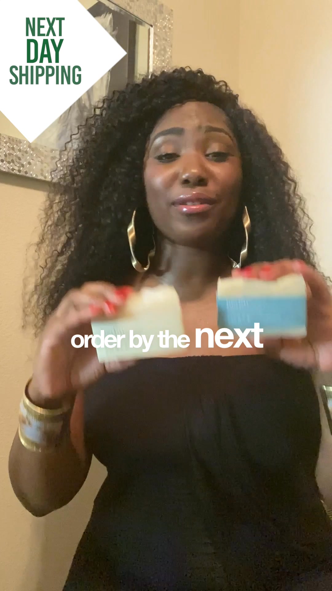 Herb'N Eden Facebook ad: 1 Day Shipping Now!