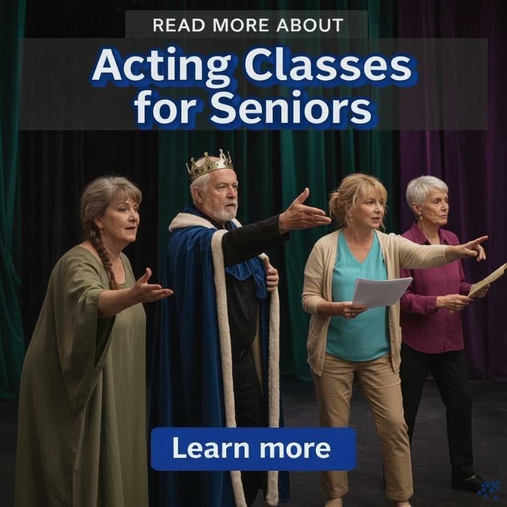 Bargain Bloom Facebook ad: Understanding Acting Classes for Seniors