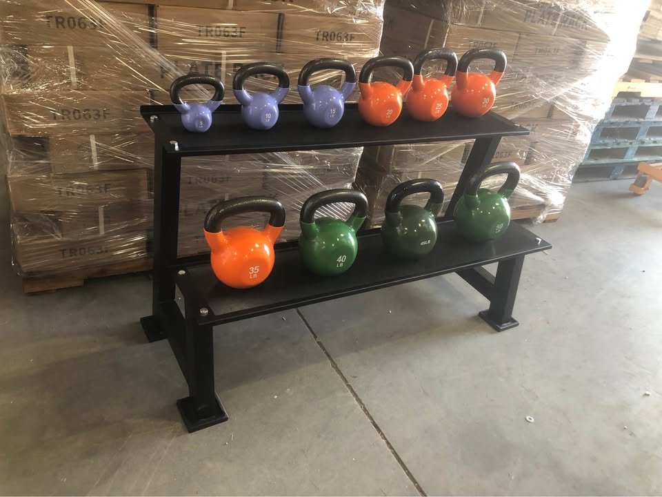 Jim Yeung Facebook ad: New Vinyl Kettlebell Set 5-50lb