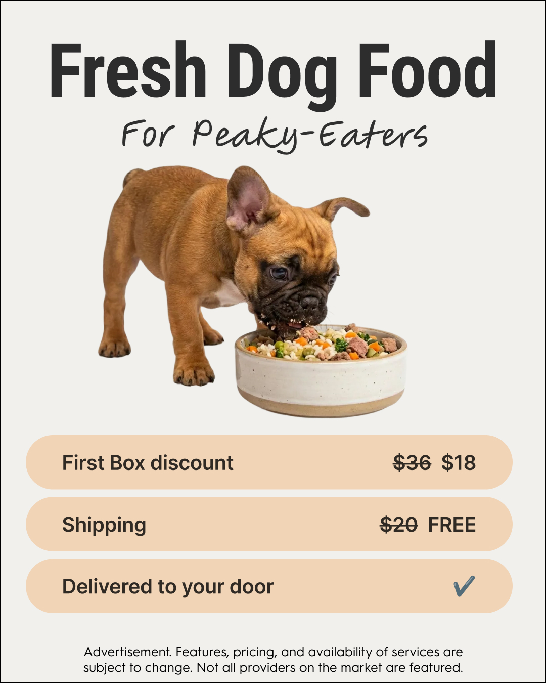 Top10.com - Pet Food Facebook ad