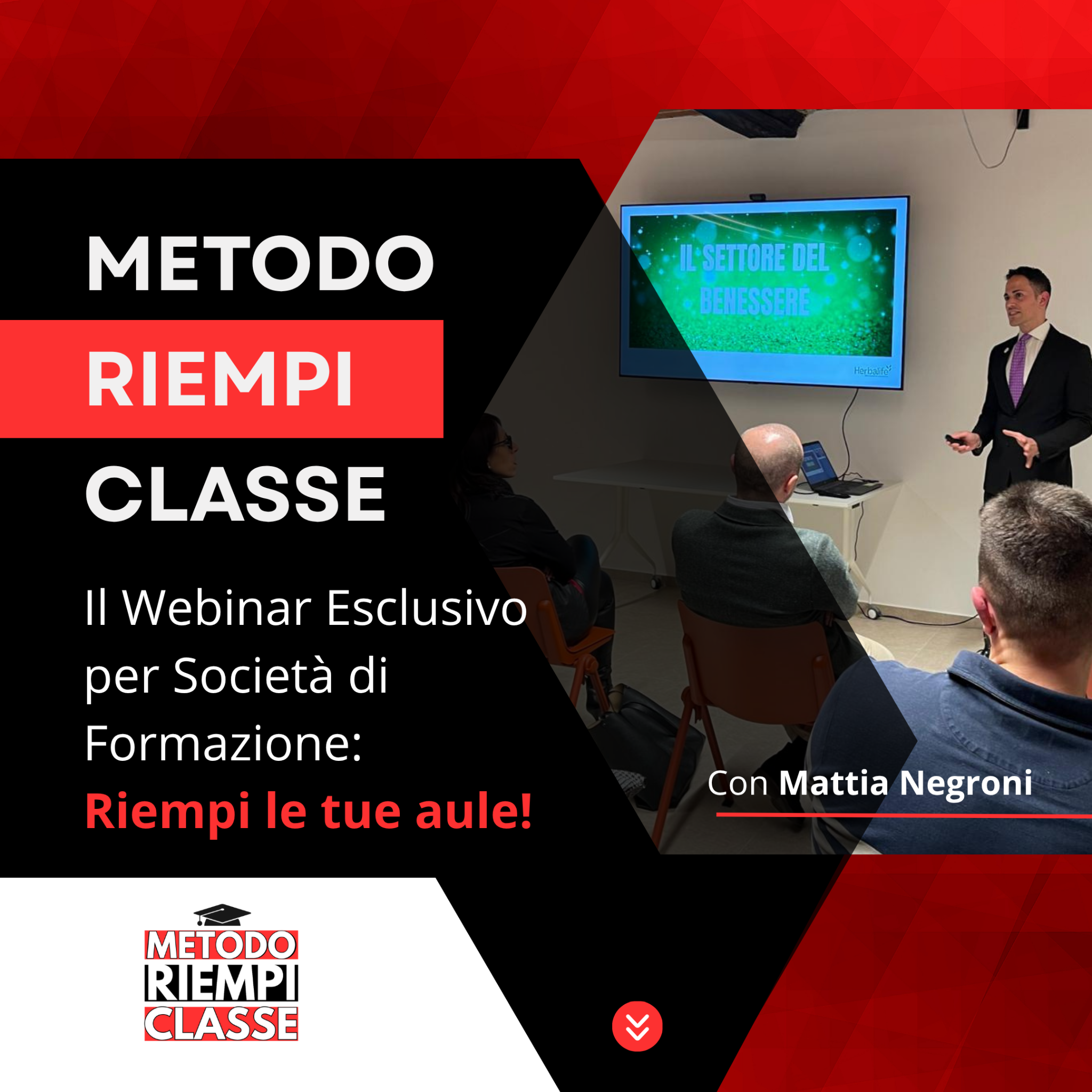 Gabriele Palazzolo - Marketing Facebook ad: Webinar Metodo Riempi Classe NEURO VENDITA