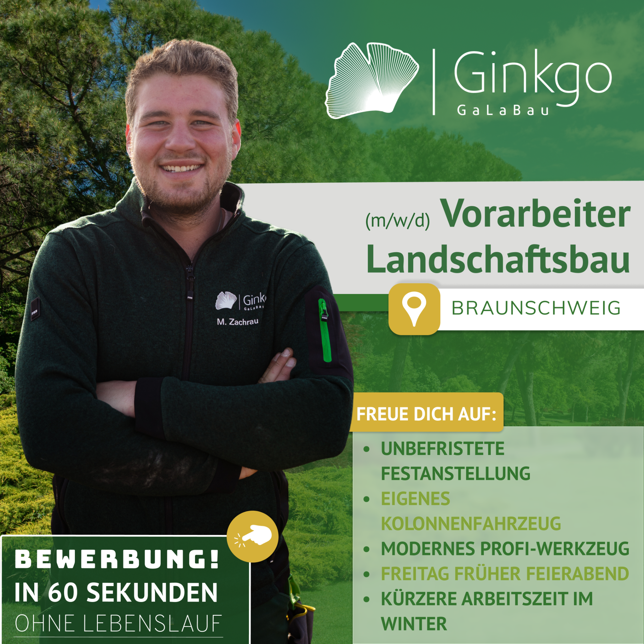 Ginkgo Galabau GmbH & Co. KG Facebook ad: Vorarbeiter/ Baustellenleiter Landschaftsbau (m/w/d) in…