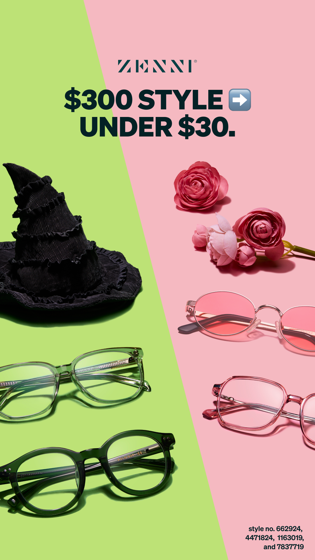 Zenni Optical Facebook ad