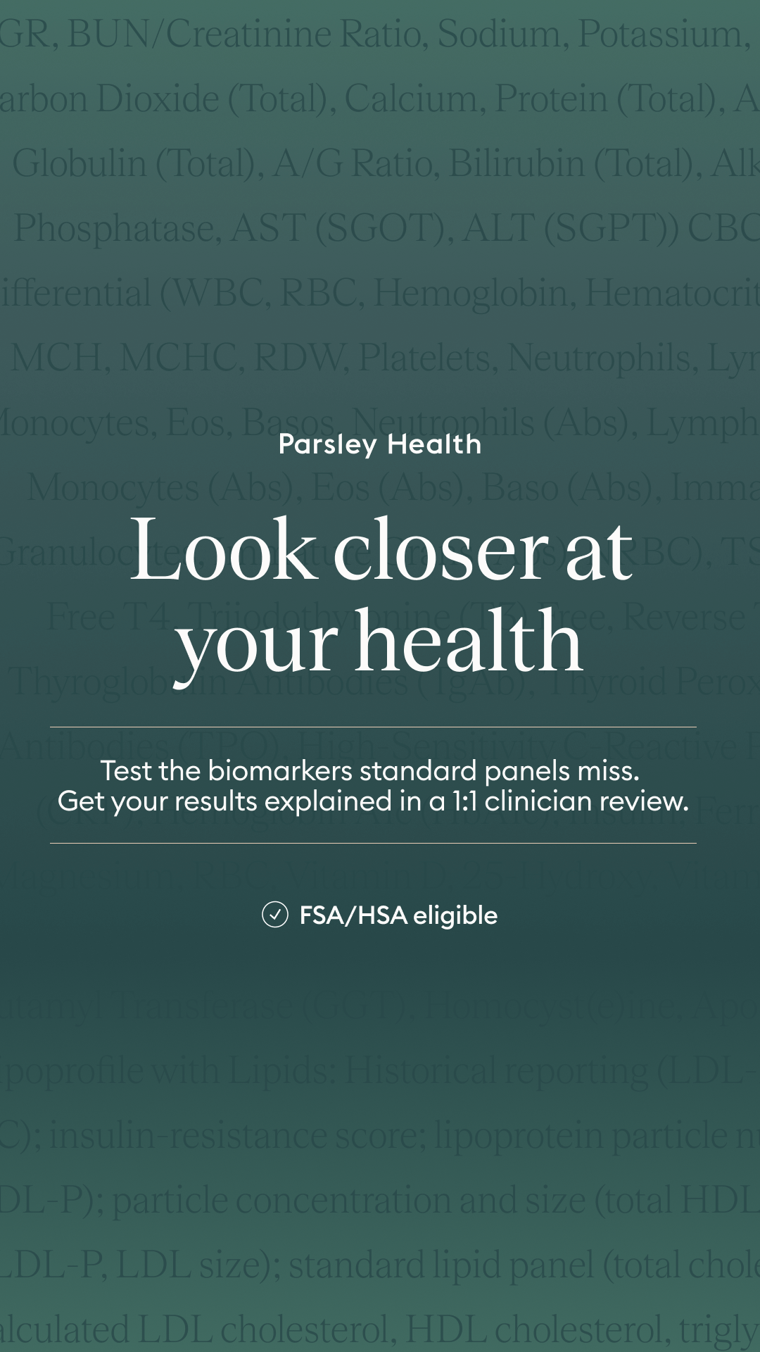 Parsley Health - Root Cause Medicine Facebook ad