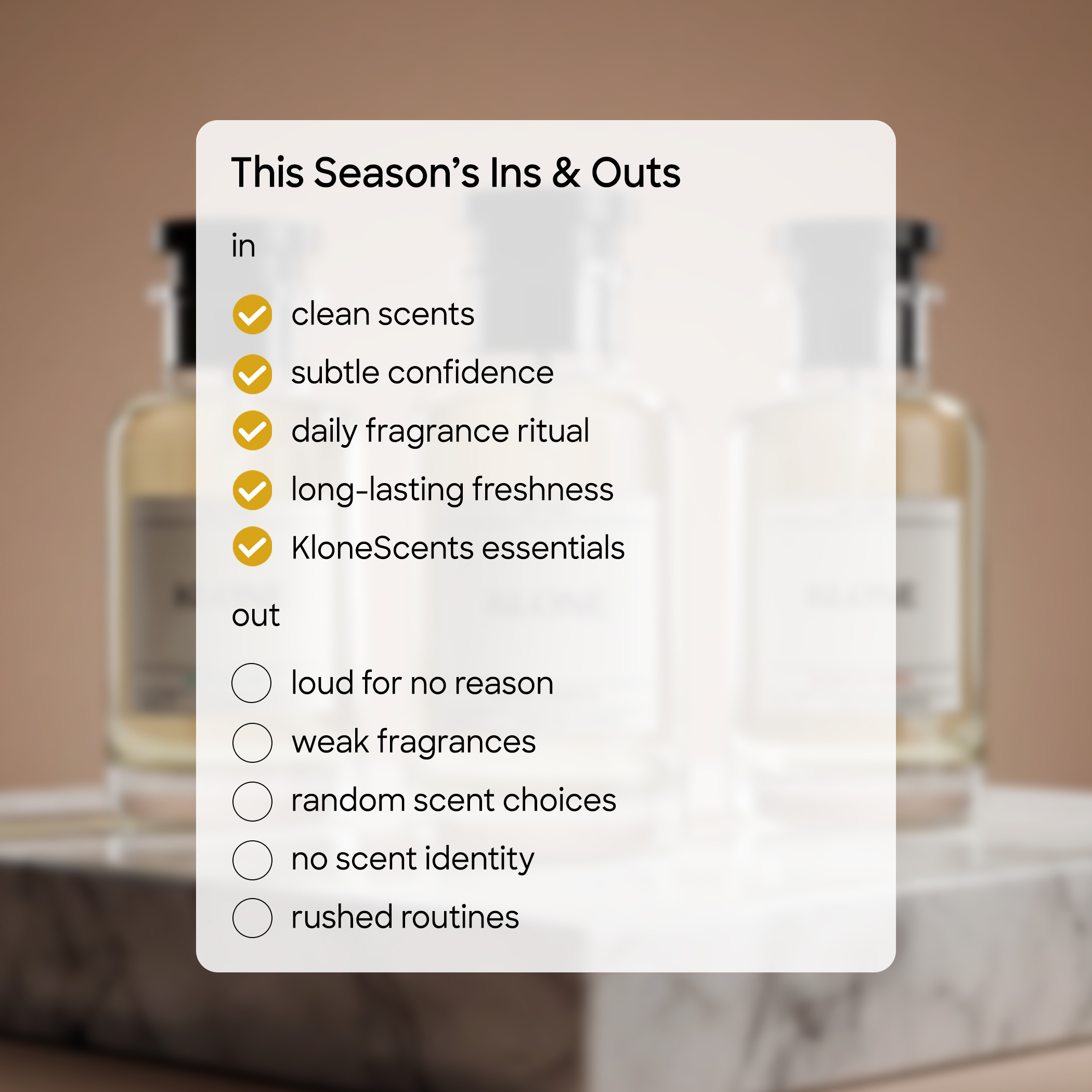 Klone Scents Facebook ad