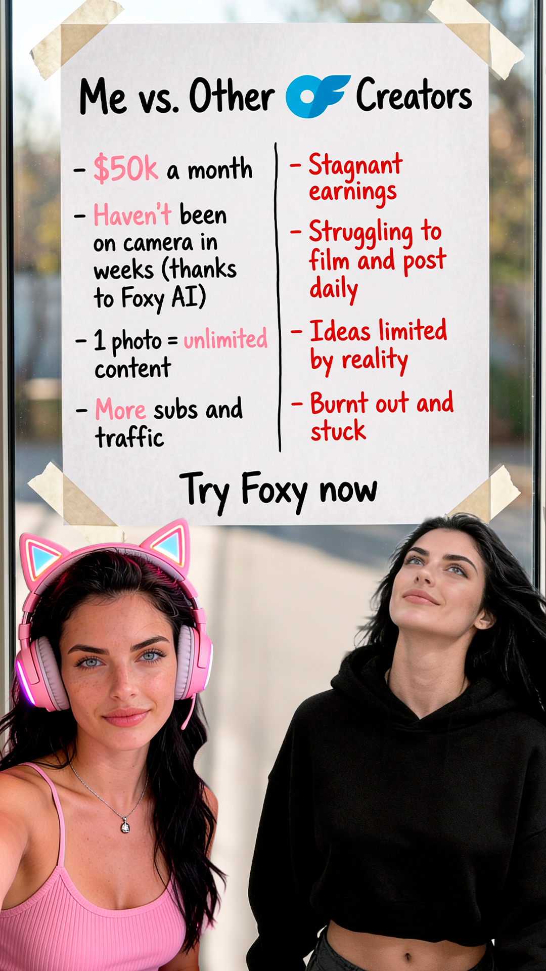 Foxy.ai Facebook ad