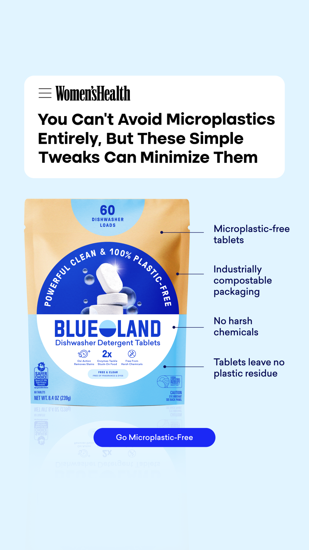 Blueland Facebook ad