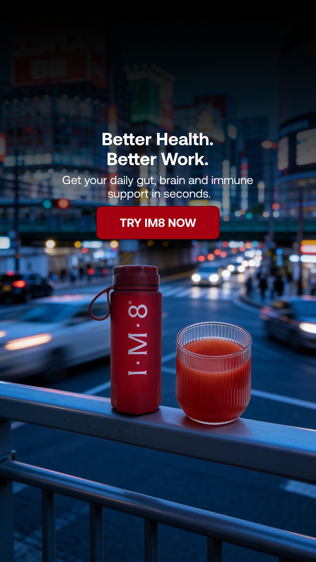 IM8 Facebook ad: Your Supplement Stack, Simplified.