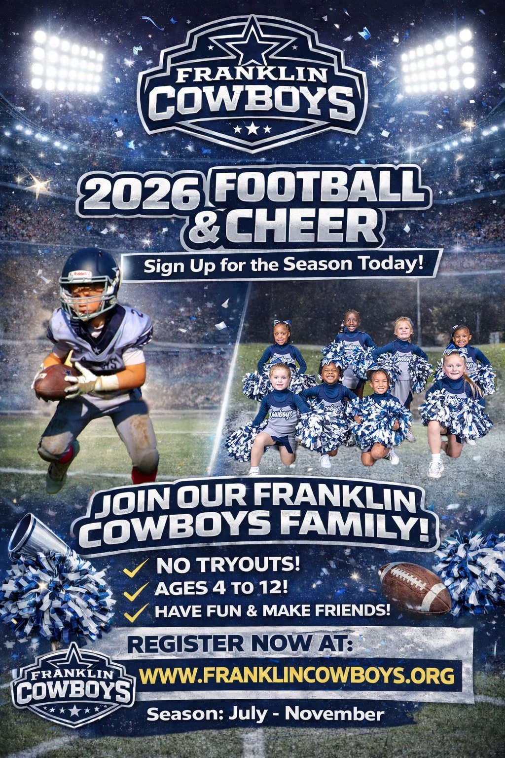 Franklin Cowboys Facebook ad