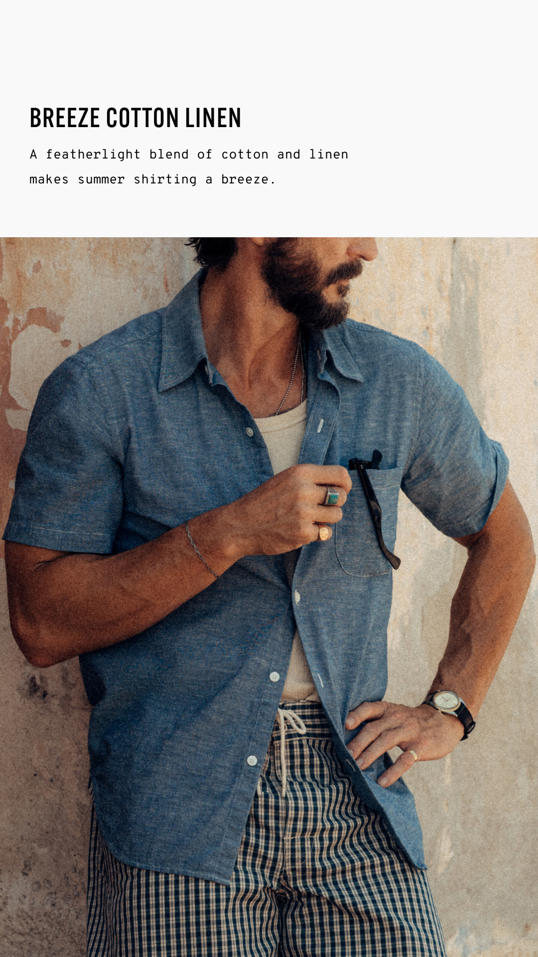 Buck Mason Facebook ad